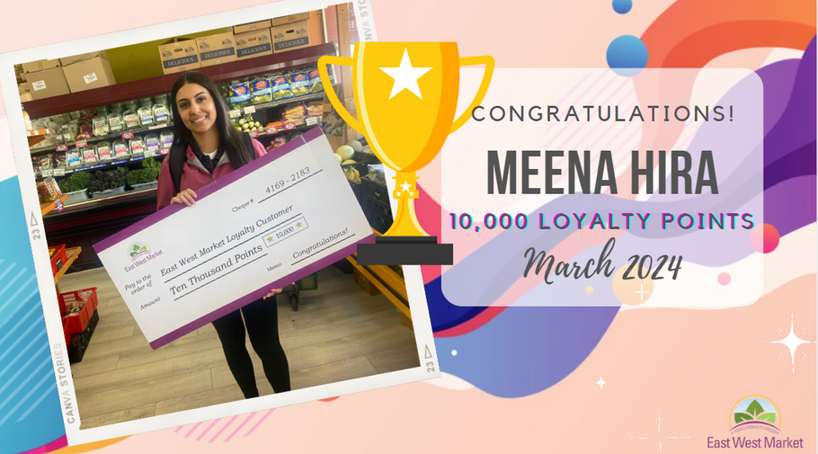 March 2024 10,000 points Loyalty Points Winner