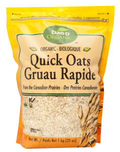 Dan-D-Pak Organic Quick Oats 1kg