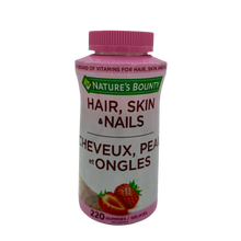 Load image into Gallery viewer, Nature&#39;s Bound - Hair, Skin &amp; Nail Gummies (220 Gummies)
