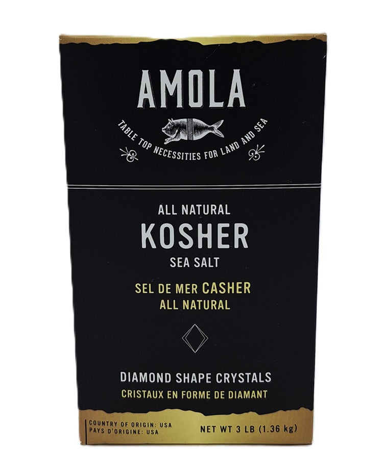 Amola All Natural Kosher Sea Salt 3lb
