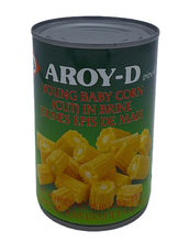 Load image into Gallery viewer, Aroy-D Young Baby Corn in Brine 425mL

