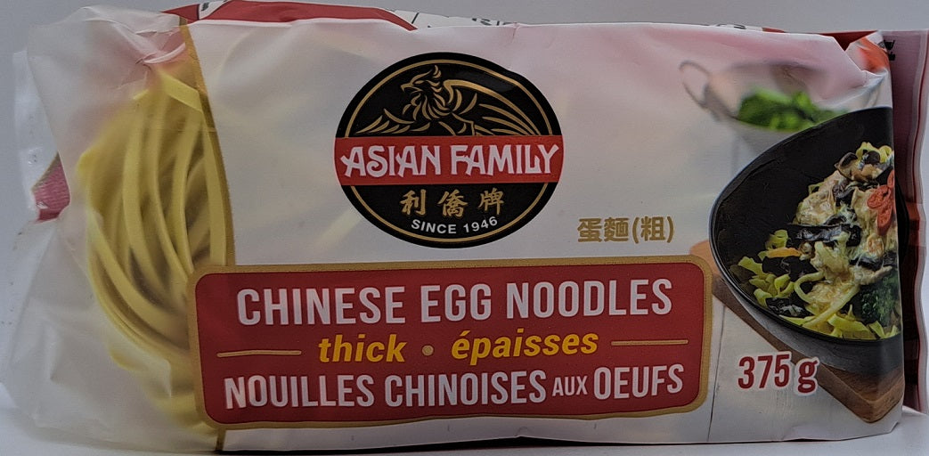 Asian Family Chinese Thick Egg Noodles 375g
