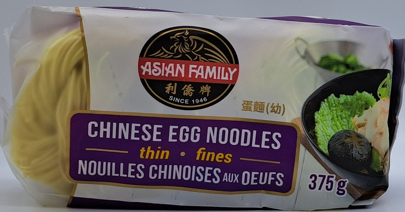 Asian Family Chinese Thin Egg Noodles 375g