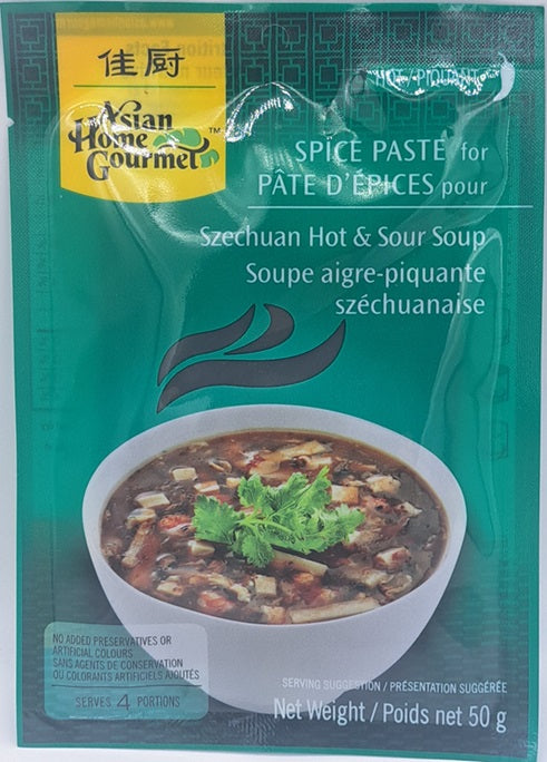 Asian Home Gourmet Spice Paste for Szechuan Hot & Sour Soup 50g