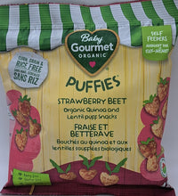Load image into Gallery viewer, Baby Gourmet Organic Quinoa and Lentil Puff Snack - Strawberry Beet 42g
