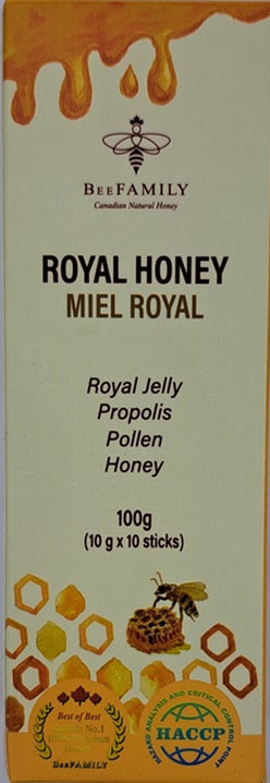 Bee Family Royal Jelly Honey 10 Sticks x 10g
