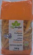 Load image into Gallery viewer, Bioitalia Organic Multigrain Penne Rigate 340g
