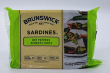 Load image into Gallery viewer, Brunswick Sardines with Hot Peppers 106g
