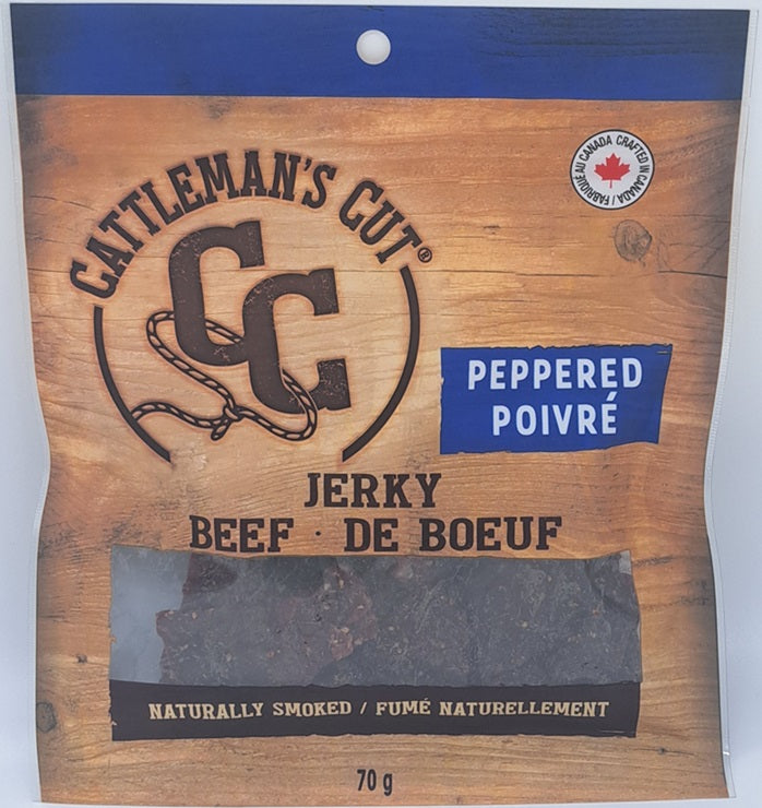 Cattleman's Cut Beef Jerky - Peppered 70g