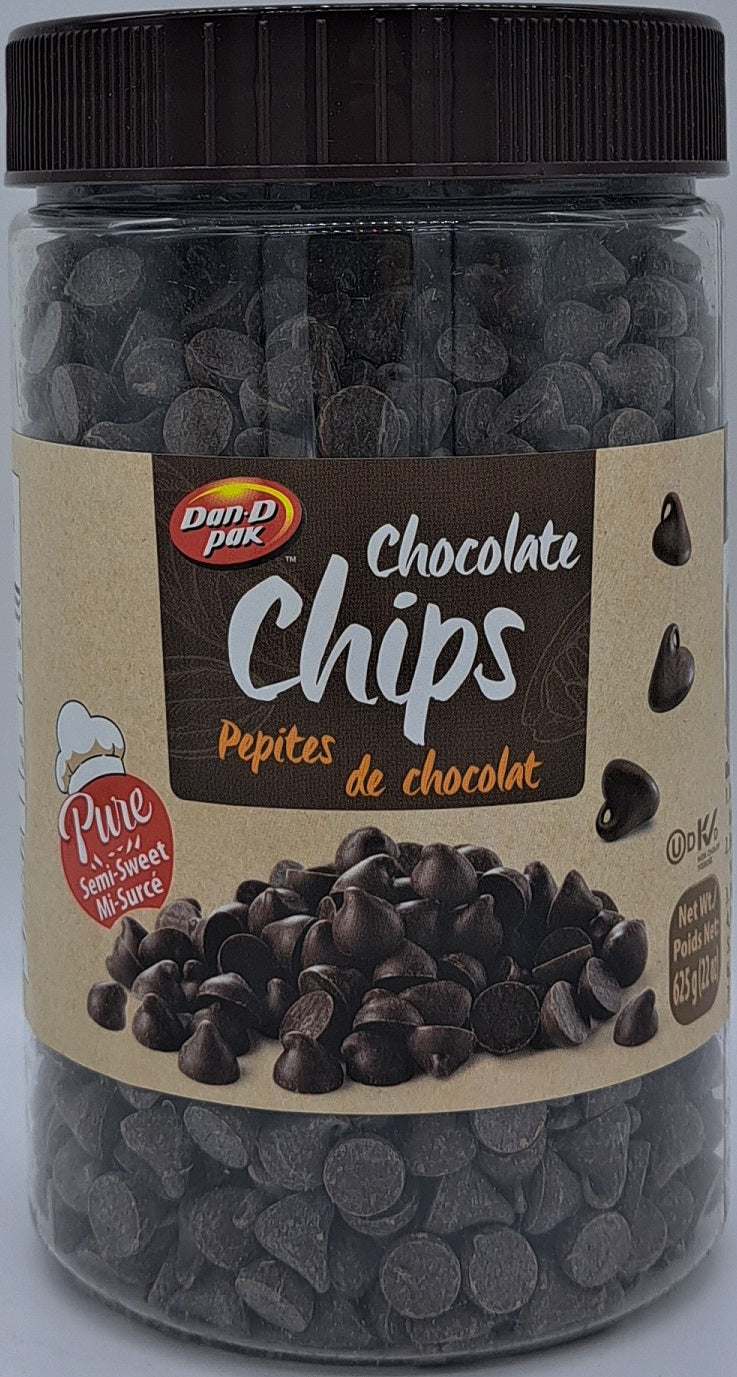 Dan-D-Pak Semi-Sweet Chocolate Chips 625g