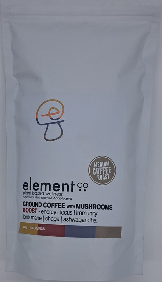 Element Co Medium Ground Coffee with Mushroom 300g