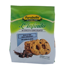 Load image into Gallery viewer, Farabella Gluten Free Coconut Chocolate Biscuits 200g
