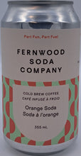 Load image into Gallery viewer, Fernwood Soda Company Cold Brew Coffee - Orange Soda 355ml
