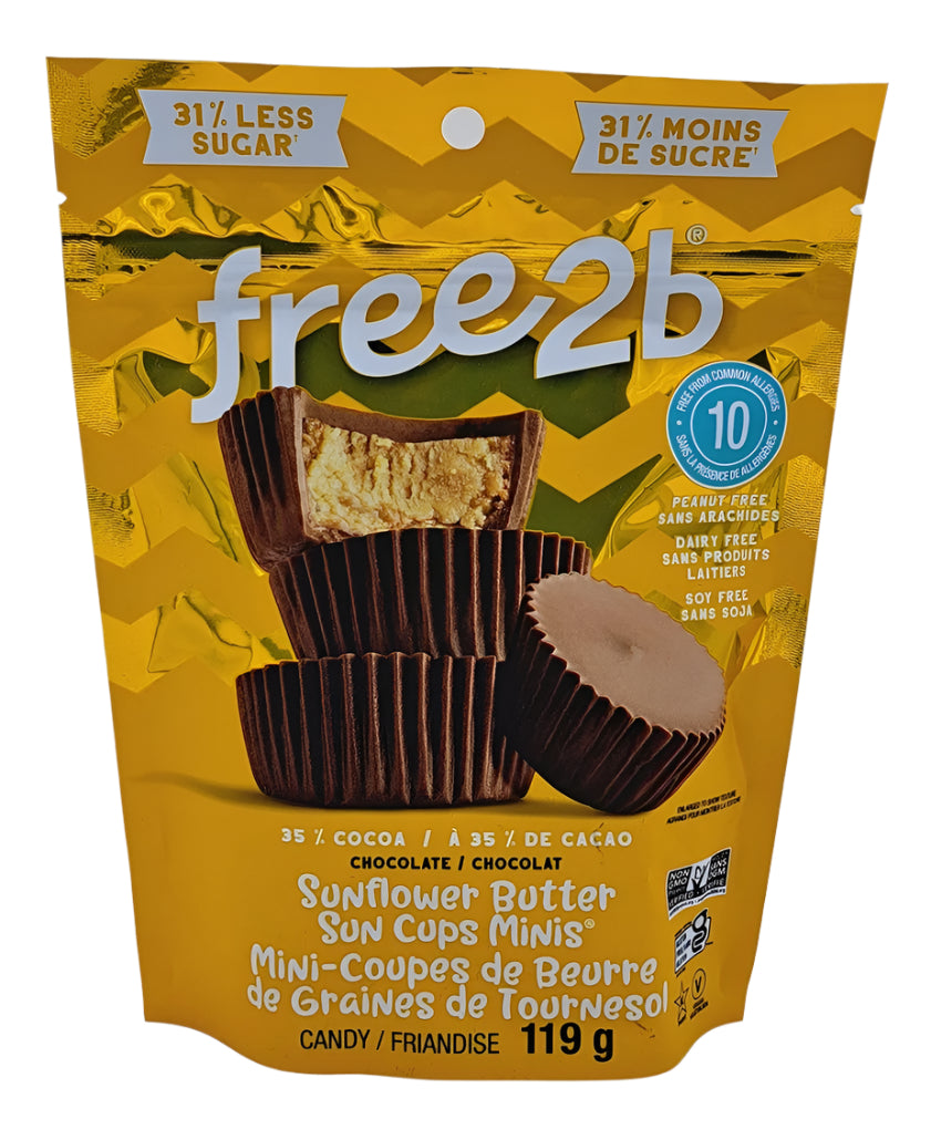 Free2b Sunflower Butter Sun Chups Minis 119g