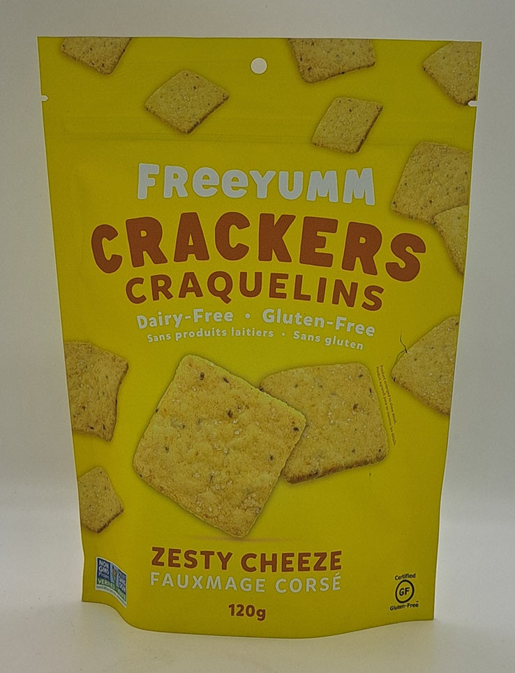 Freeyumm Gluten Free Crackers - Zesty Cheese 120g