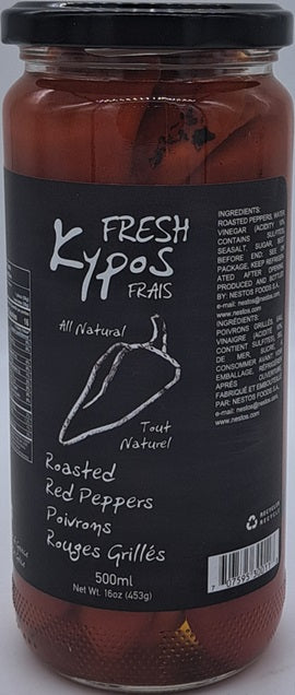 Fresh Kypos Roasted Red Peppers 500ml
