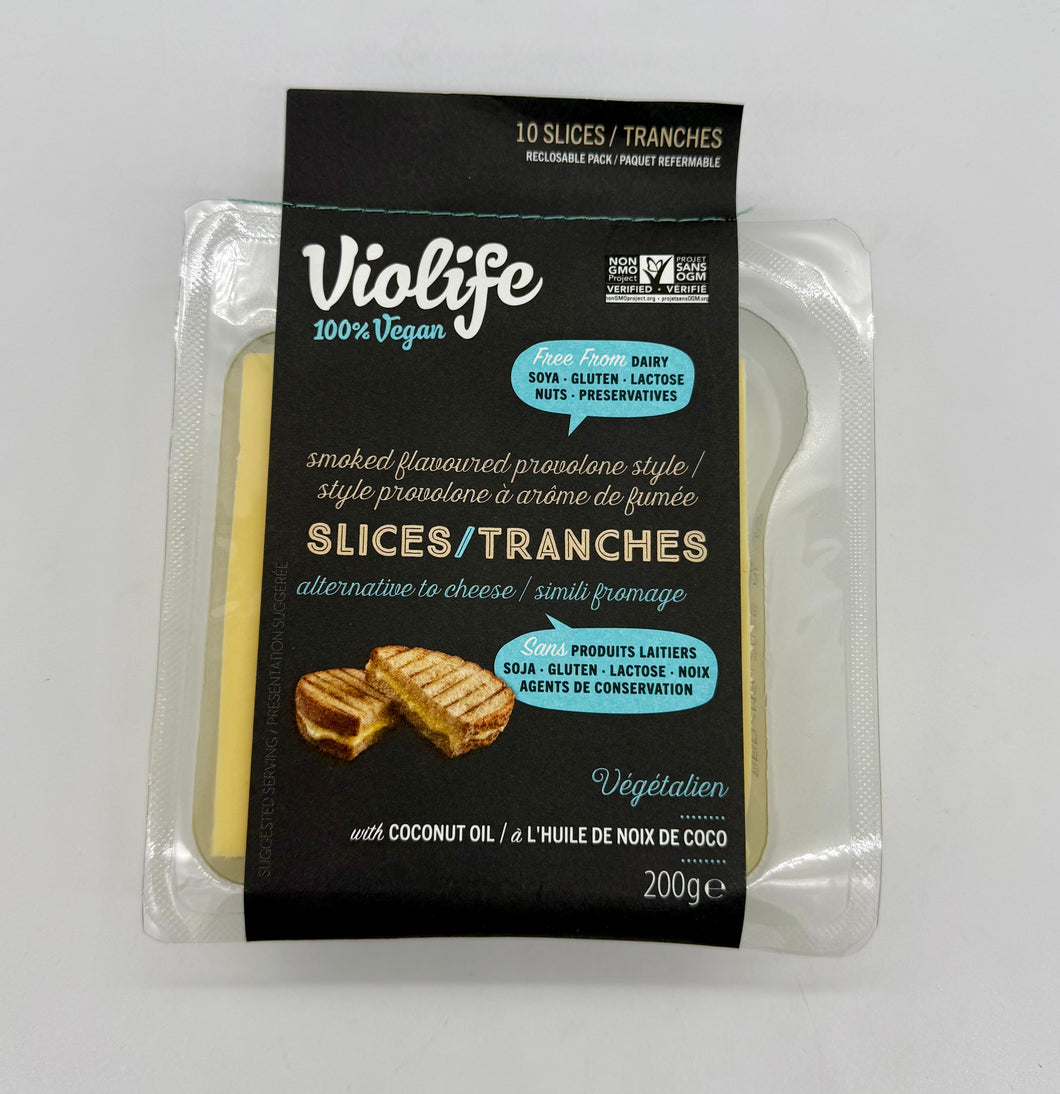 Violife Vegan Smoked Flavoured Provolone Style Slices (200g)