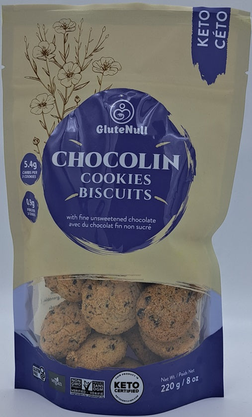 GluteNull Keto Chocolin Cookies 220g