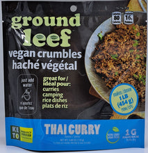 Load image into Gallery viewer, Ground Leef Vegan Crumbles - Thai Curry 100g

