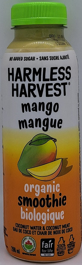 Harmless Harvest Organic Coconut Smoothie - Mango 296ml