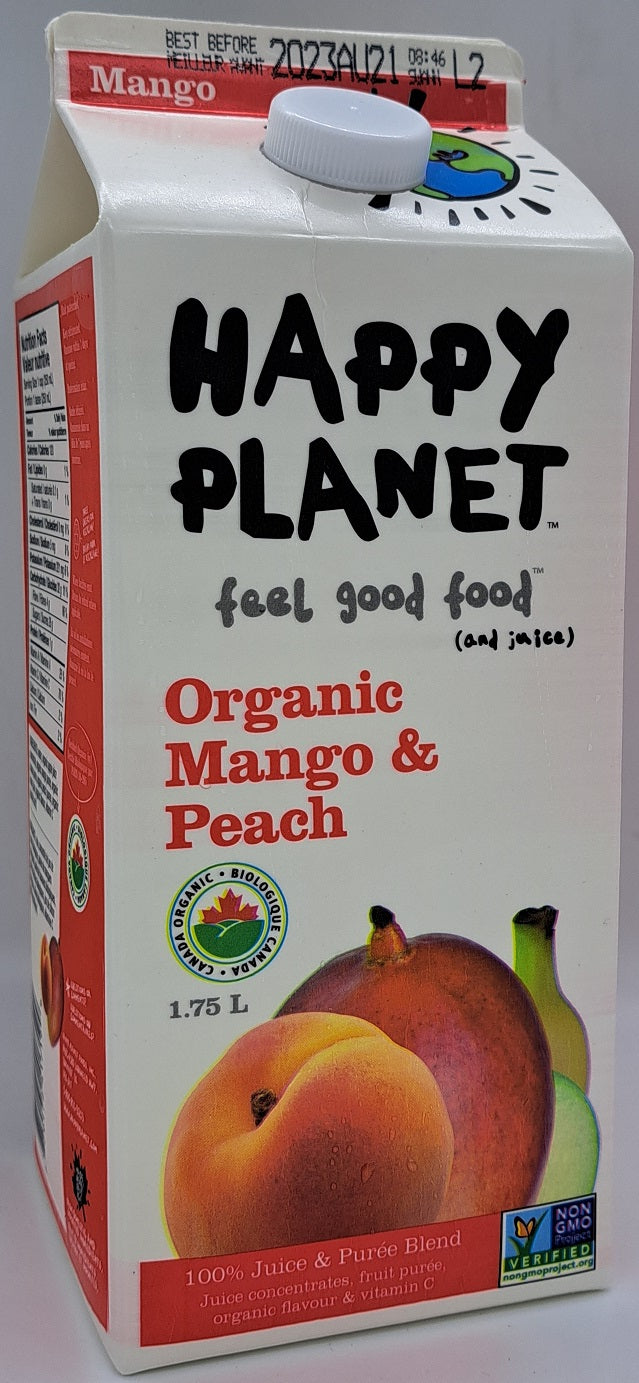 Happy Planet Organice Mango And Peach Juice 1.75l