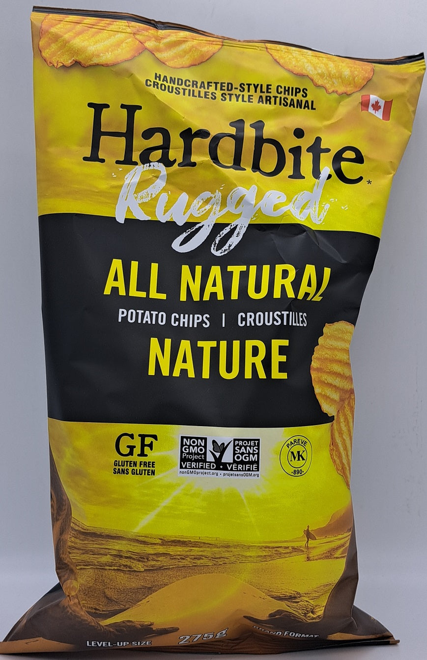 Hardbite Rugged Natural Potato Chips 275g