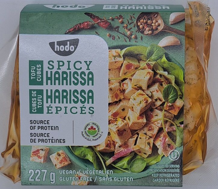 Hodo Spicy Harissa Tofu Cubes 227g