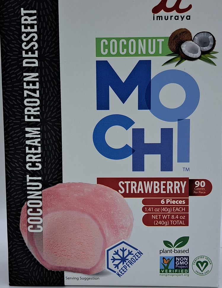 Imuraya Coconut Mochi - Strawberry 6 x 40g