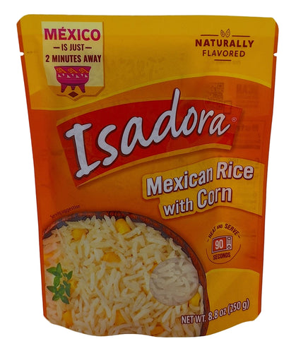 Isadora Mexican Rice with Corn package on a white background