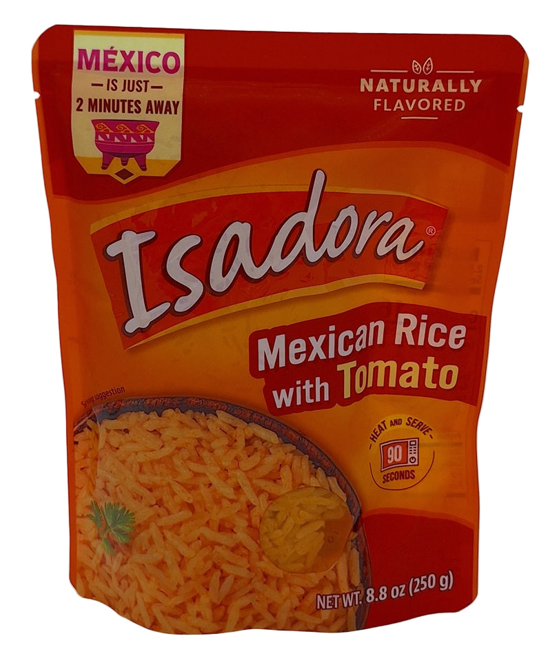 Isadora Mexican Rice with Tomato package on a white background