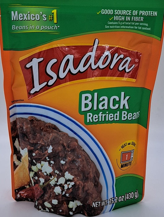 Isadora Refried Black Beans 430g