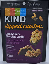 Load image into Gallery viewer, Kind Cashew Dark Choco Vanilla Dipped Clusters 113g
