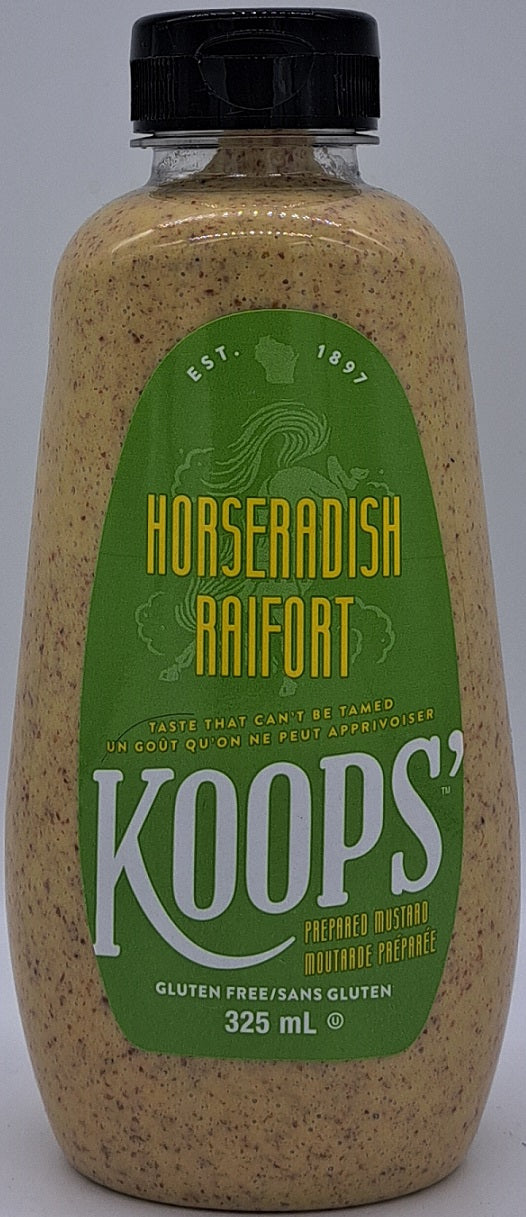Koops Gluten-free Prepared Horseradish Mustard 325ml