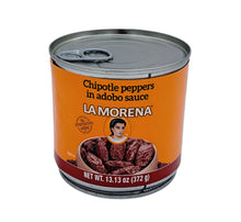 Load image into Gallery viewer, La Morena Chipotle Peppers in Adobo Sauce 372g
