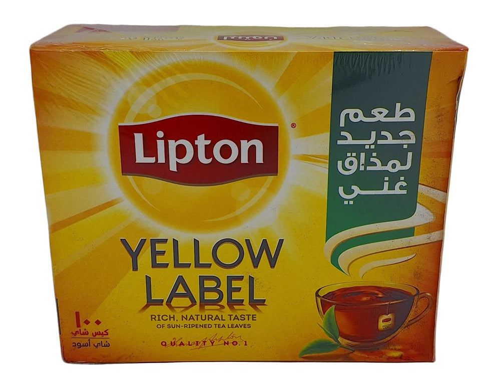 Lipton Yellow Label Black Tea Leaves 100 X 2g