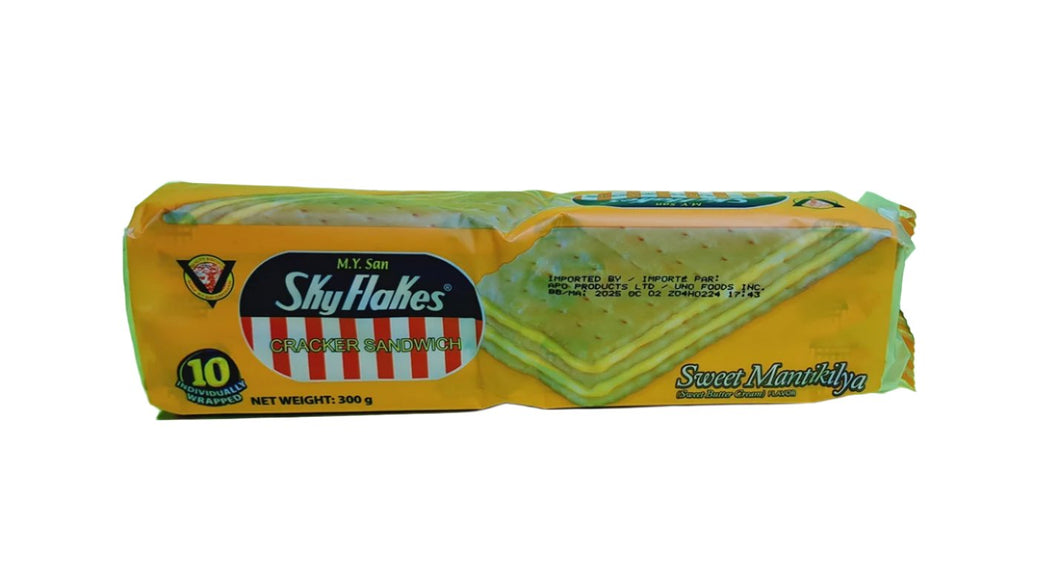 M.Y. San Sky Flakes Cracker Sandwich with Sweet Butter Cream 300g