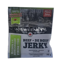 Load image into Gallery viewer, McSweeney&#39;s Beef Jerky Dill Pickle Flavour 70g
