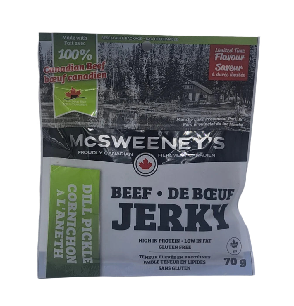 McSweeney's Beef Jerky Dill Pickle Flavour 70g