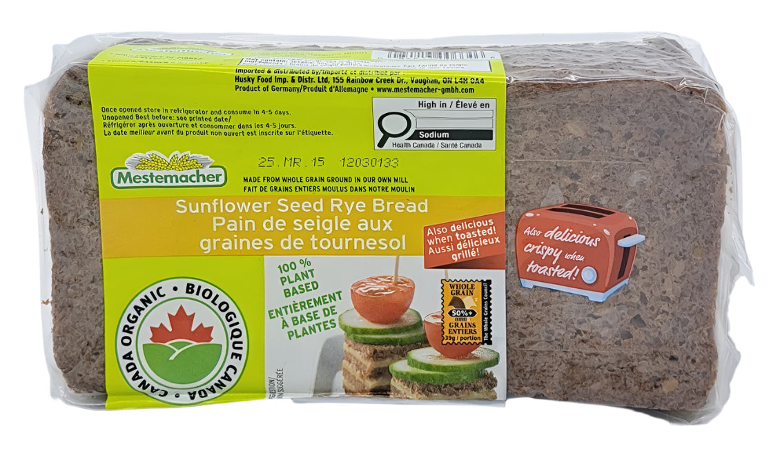 Mestemacher Sunflower Seed Rye Bread 500g – East West Markets