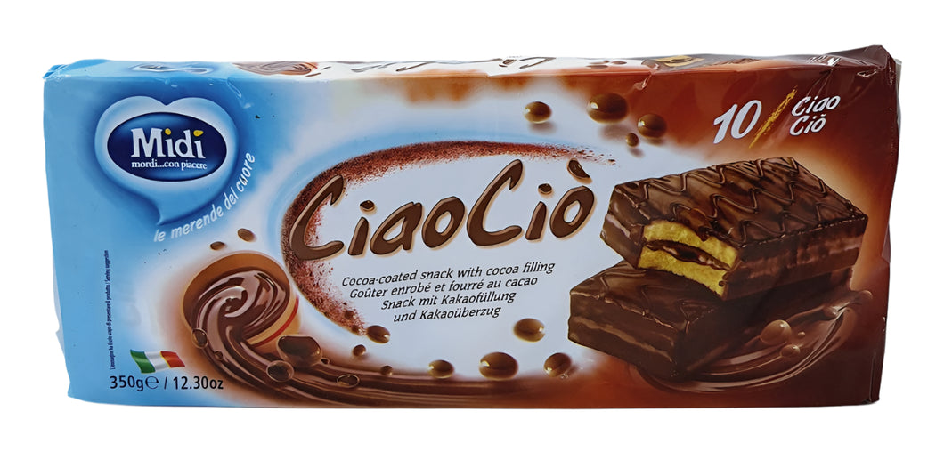 Midi Ciaoocio Cocoa-Coated Snack with Cocoa Filling 350g