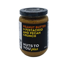 Load image into Gallery viewer, Nuts to You Peanut Butter &amp; Pistachio and pecan Crunch 365g
