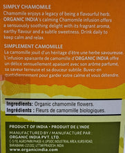 Load image into Gallery viewer, Organic India Simply Chamomile Tea - 40g
