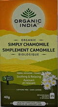 Load image into Gallery viewer, Organic India Simply Chamomile Tea - 40g
