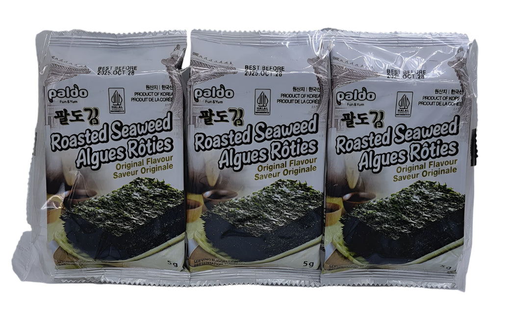 Paldo Roasted Seaweed Snacks 3x5g