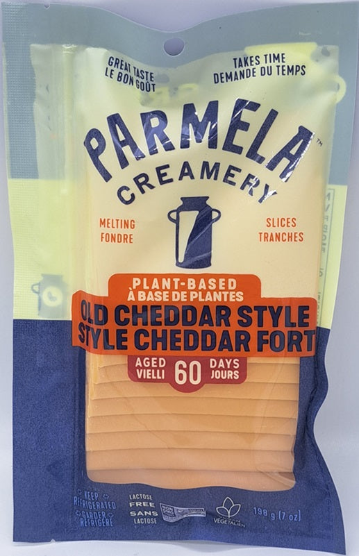Parmela Creamery Plant Based Old Cheddar Style Slices 198g