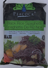 Load image into Gallery viewer, Peacock Gluten-free Black Rice Spaghetti 200g
