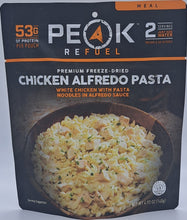 Load image into Gallery viewer, Peak Refuel Freeze-dried Chicken Alfredo Pasta 140g
