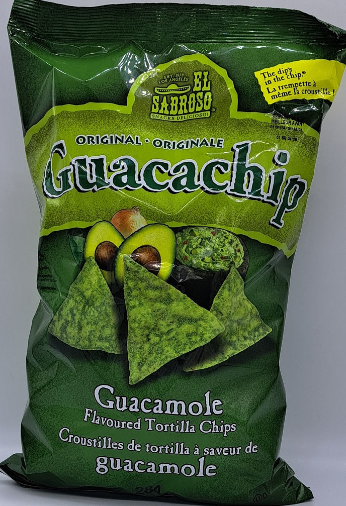 El Sabroso Original Guacamole Chips 284g