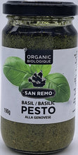 Load image into Gallery viewer, San Remo Organic Basil Pesto ala Genovese 190g
