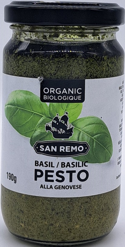 San Remo Organic Basil Pesto ala Genovese 190g